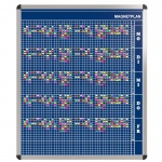 Personal-Raum-Plan, 10 Stunden, 43 Spalten, 103x97 cm, 